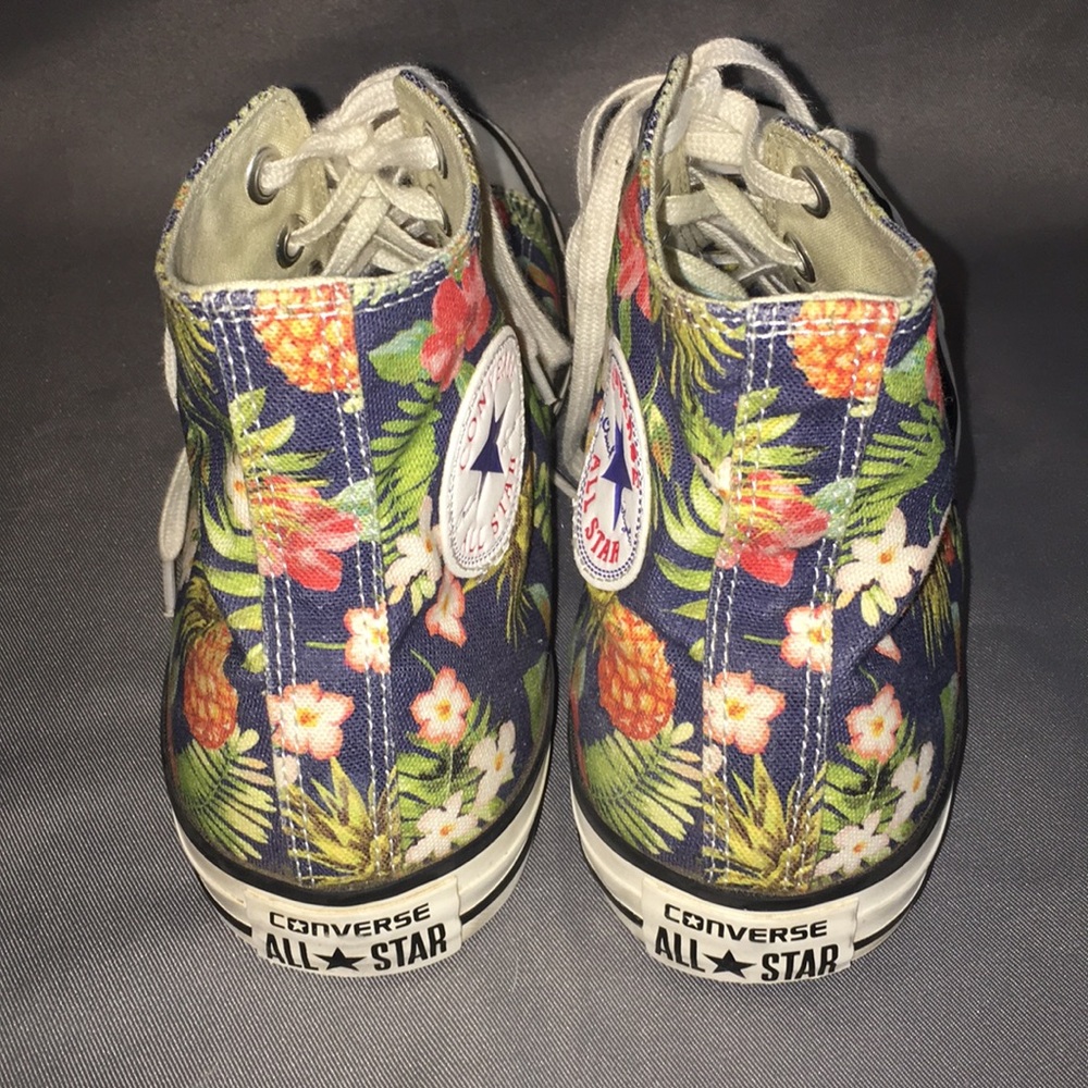 RARE Converse Pineapple & Floral High Tops - Picture 3 of 8